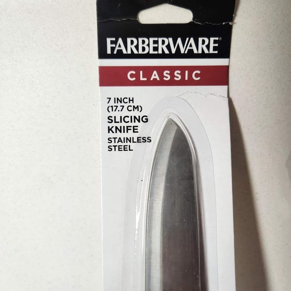 NEW FARBERWARE Classic 7" 7 Inch Stainless Steel Kitchen Knife Tools Utensils - Picture 2 of 6